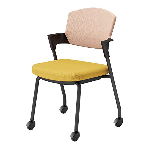 【メーカー配送・設置・組立】コクヨ ミーティングチェア 会議用椅子 プロッティ Protty スタッキング 肘付 カバー交換可能 キャスター 背座クッションタイプ K17-B22CG-1S9G2