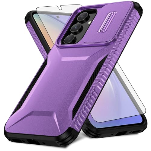 Coque Samsung Galaxy A54 5G eviter rayures ecran et objectif avec housse coulissante et verre trempe