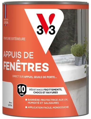 V33 Peinture pour appuis de fenêtres, Blanc 1L