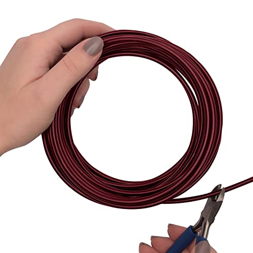 Vaessen Creative Filo di Ferro Modellabile da 10 m x 4 mm Oxblood (Rosso) – Filo Flessibile per Creazioni Floreali, Realizzazione di Gioielli e Modellismo - Immagine 2