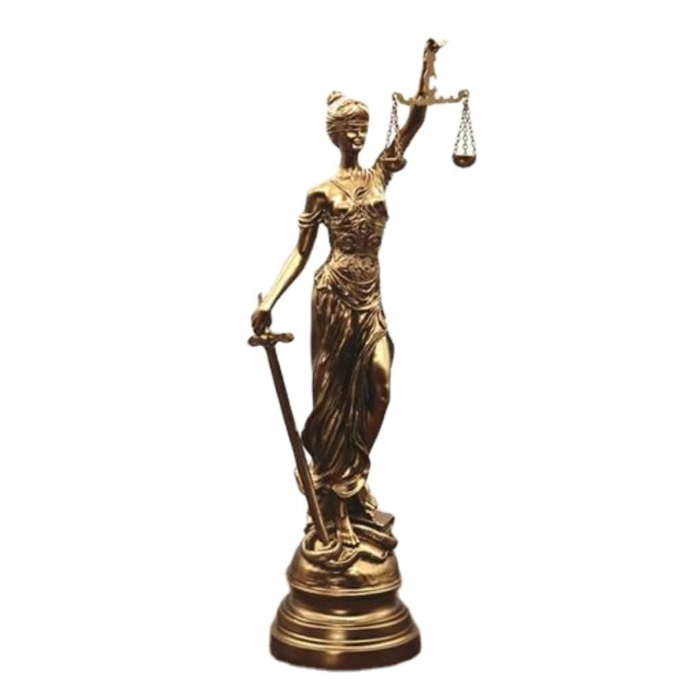 Amazon.co.jp: 古代ギリシャ神話の装飾品、正義の天秤の女神テミス像