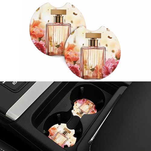 Portavasos de coche redondo universal 2 piezas negro miniatura 5