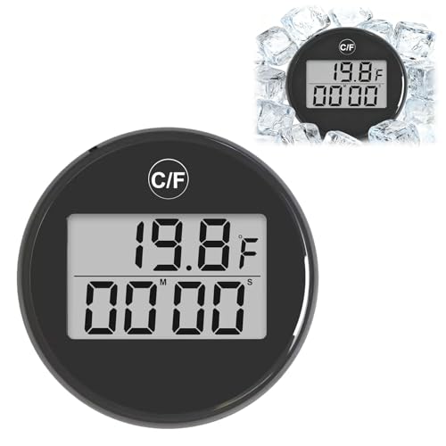Ice Bath Thermometer and Timer Digital Waterproof Floating Pool Thermometer with Alarm for Water Temperature Measurement Detection Shower Baby Bath Digital Thermometer