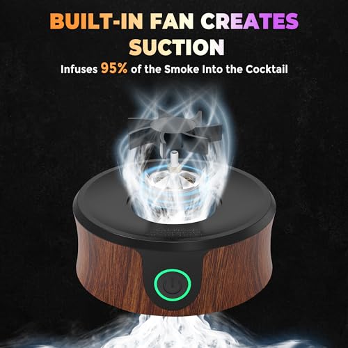 Yilador Electric Cocktails Smoker Kit With Torch, Add More Depth Of Flavor, 6 Wood Chips, Whiskey Smoker Infuser Kit For Old Fashioned Bourbon Drinks thumb #7