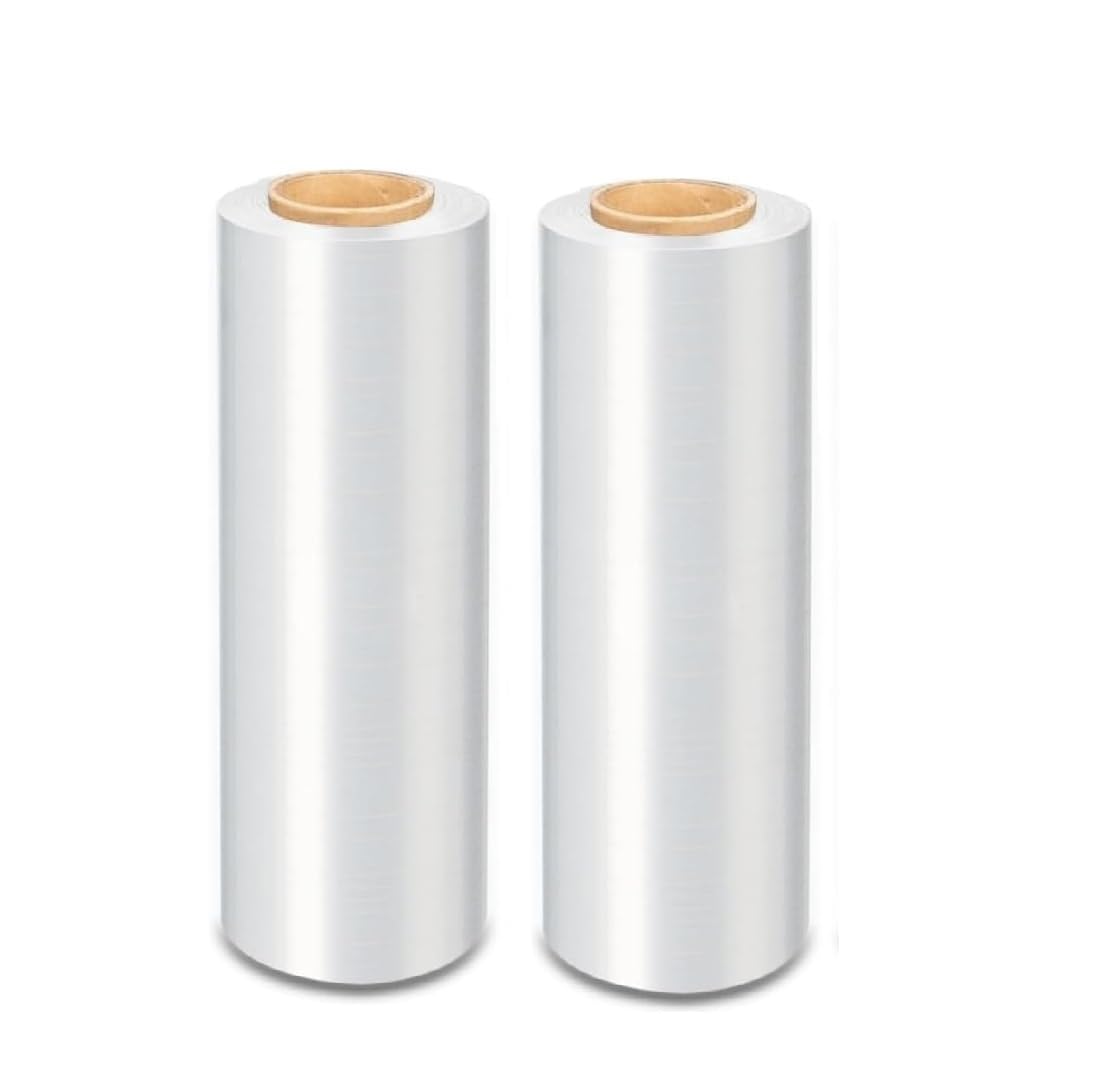 Packing Material,12 Inch (300 mm), 100 Meters length wrapping Roll for Packing and multipurpose use, (Pack of 2) White