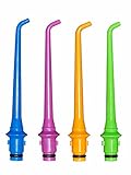 H2Oral Irrigator Replacement Tips 4-Pack (Blue, Purple, Orange, Green)