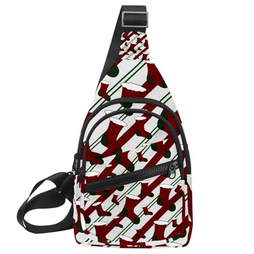 Sac à dos à bandoulière Noël multicolore 30x18cm pour homme et femme