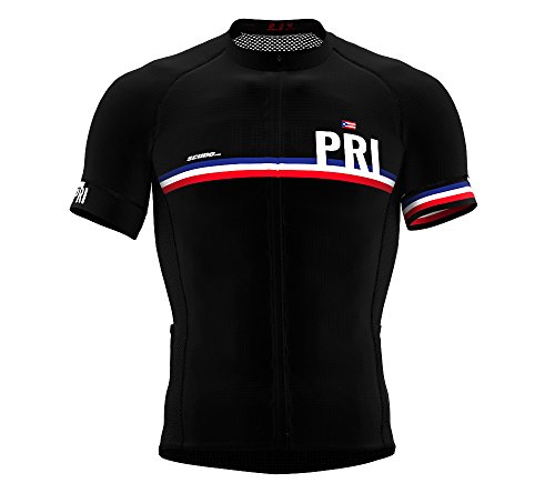 Puerto Rico Black Code Short Sleeve Cycling PRO Jersey for Women - Size XXX-Large