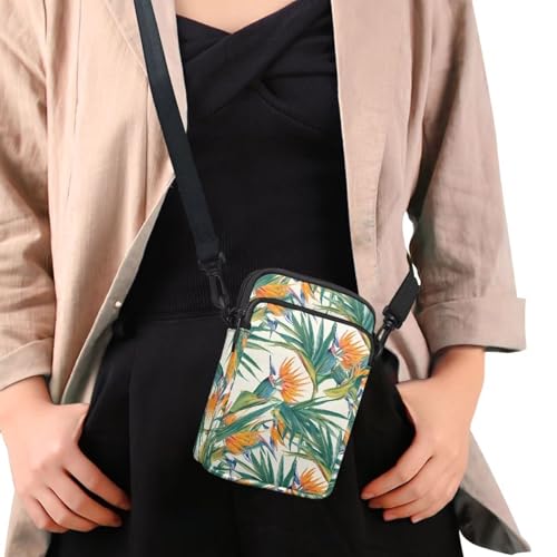 Small Crossbody Bags for Women, Dragonfly Floral Cell Phone Holder Belt Bag Running Sport Cross Body Pouch4