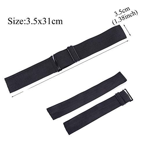 Ecojumi 5Pcs/Lot Adjustable Elastic Band For Wigs Non Slip Adjustable Straps For Wig Caps Black 1Inch 1.2Inch 1.4Inch Width Wig Fixed Band 5Pcs/Lot Secure And Steady, Adjustable Wig Bands (3.5A-5Pcs) #TOP2