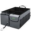 Car Boot Organiser - Foldable Automotive Boot Bag Storage with Adjustable Straps - Car Accessories Interior Grey 1