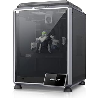 Creality K1C 3D Printer, 2024 New Version 3D Printers with 600mm/s Fast Printing Speed and Clog-Free Direct Extruder, Support 300℃ Printing and Carbon Fiber Filaments, Auto Leveling and AI Camera