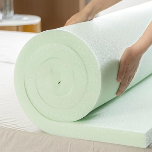 Image of ZINUS 1.5 Inch Green Tea Memory Foam Mattress Topper, Pressure-Relieving Layer, Ideal for Back Pain Relief, Compact WONDERBOX Packaging, CertiPUR-US Certified, Full