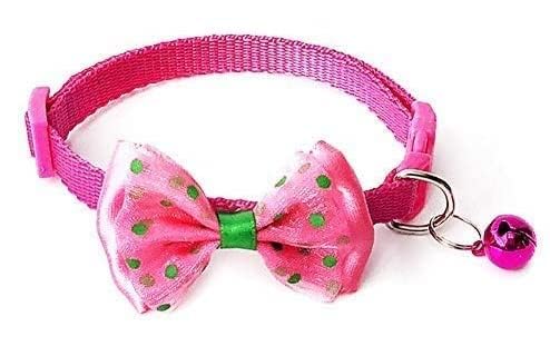 Colorful Cat Collar with Bell and Bow - Soft Adjustable Collar for Kittens and Small Dogs, Safe and Cute Design (Color May Vary) (B0CV48TP9T) Amazon Price History, Amazon Price Tracker