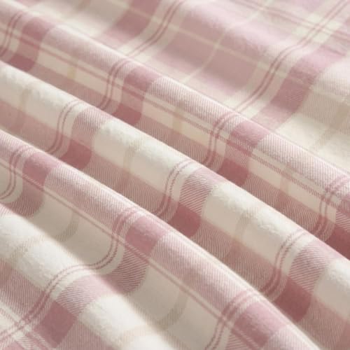 Image of Laura Ashley - Queen Cotton Flannel Sheet Set with Pillowcases
