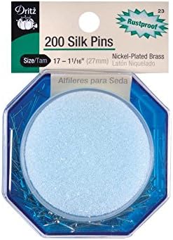 Dritz 49 Silk Pins, Nickel-Plated Brass, 1-1/16-Inch (200-Count) image 4