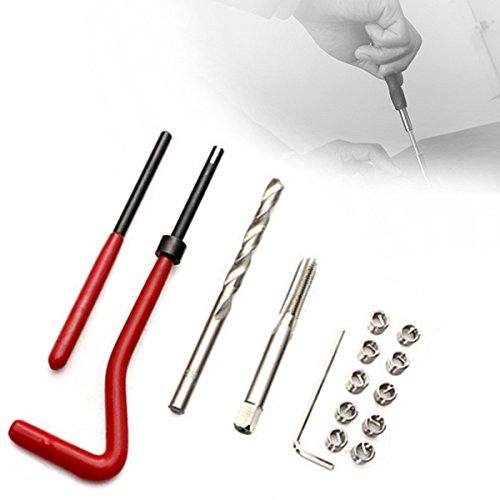 YONGYAO Kit Riparazione Filetti Helicoil: Inserti M8 M10 M12 Per Motori E Auto, Custodia Rigida