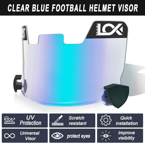 Image of 2Pcs Football Visor - for Youth Football Helmets & Adult Football Helmets