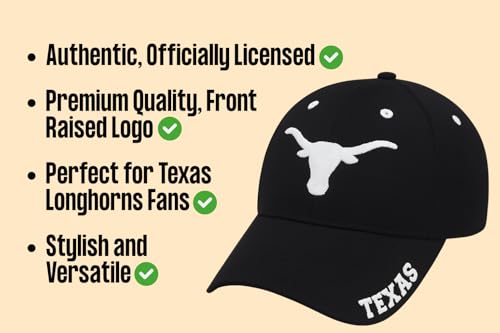 Gorra deportiva Texas Ajustable Negro/Blanco miniatura 5