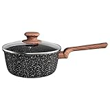 Euro Home - Panela 20 cm de Alumínio com Antiaderente ColorStone Wooden - ALU8501-WD