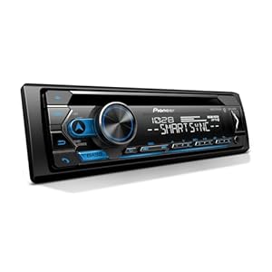 Pioneer DEH-S4220BT Single-Din Bluetooth CD Receiver with USB/AUX Inputs, Pioneer Smart Sync, and Hands-Free Calling for Enhanced In-Car Audio Experience