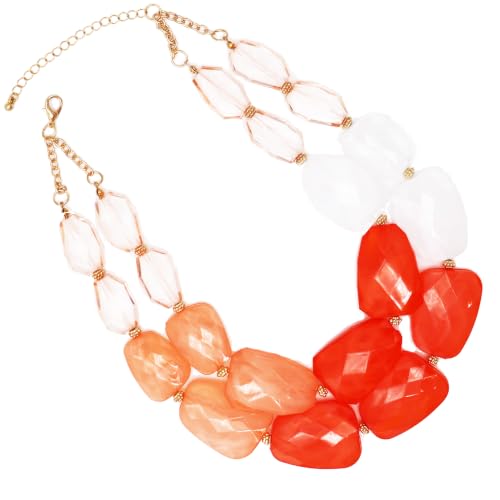 Rosemarie Ombre Resin Statement Necklace