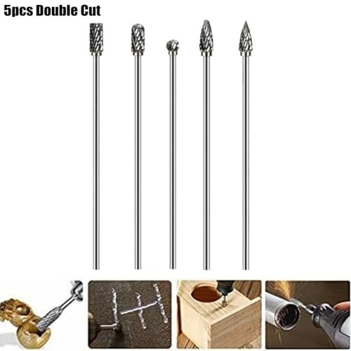 Set de 5 fresas de carburo de 100 mm doble corte miniatura 2