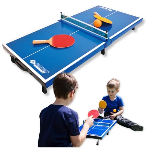 Donic-Schildkröt Tischtennis-Mini-Tisch-Set, Blau
