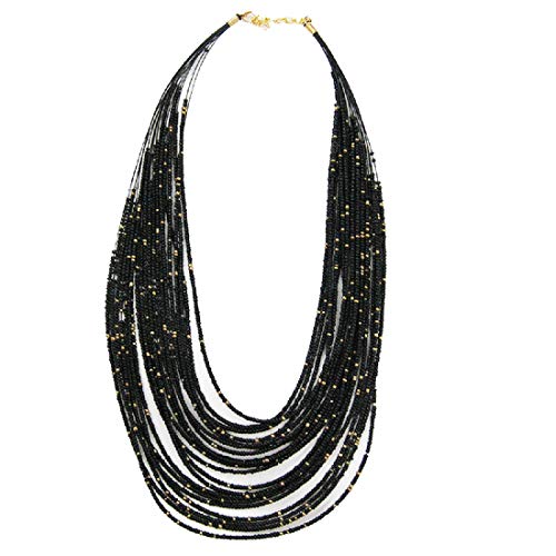 Designer Beads Layered Necklace by LACIRA