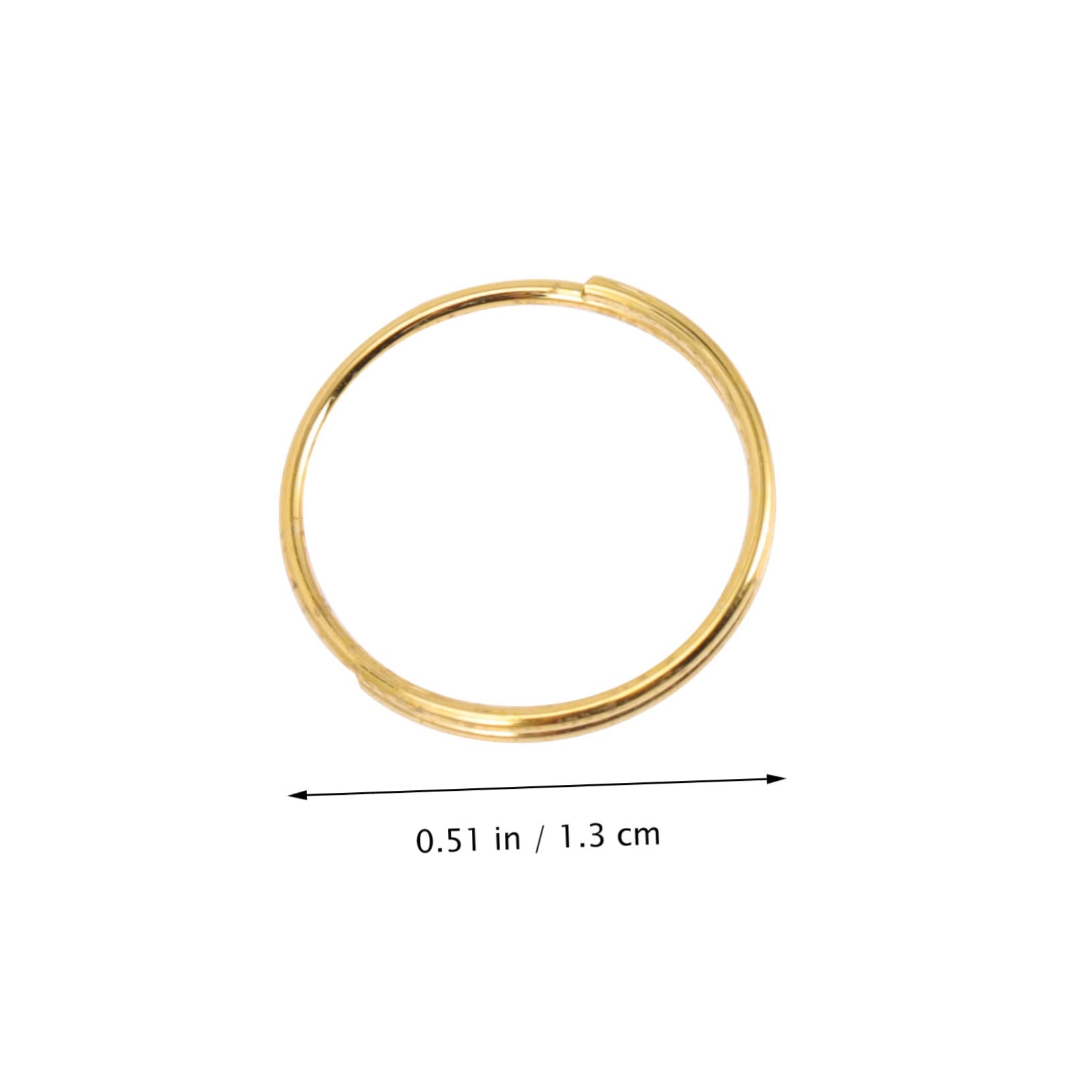 300PZ ANELLO ORO GANCIO CHIUSURA PER CRISTALLI RICAMBIO DI LAMPADARI APPLIQUE