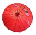 Produktbild AAF Nommel ® Deko- Kinder- Sonnenschirm aus Stoff und Holz rot, 011