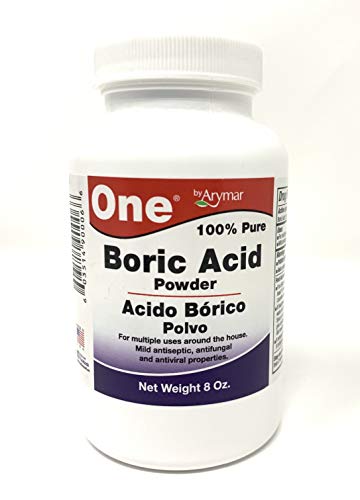 Boric Acid Granular Powder Acido Borico Polvo (8 Oz) Made in USA 100% Pure