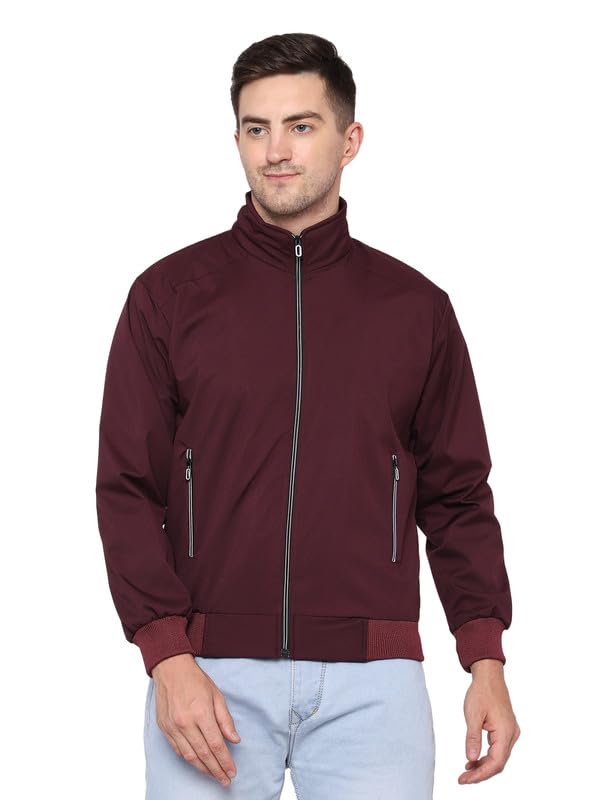 Ico Blue StorMen's Full Sleeve Stand Collar Casual Jacket (windcheater windchester)