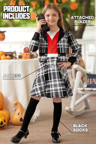 Image of BesserBay Halloween Girls Costume Schoolgirl Skirts 3PCS Sets 4-14 Years