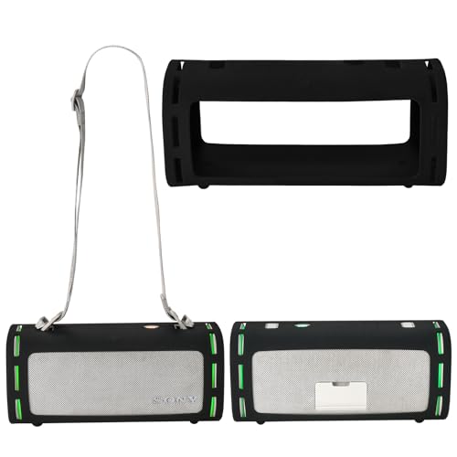 Fenmaru Sony ULT Field 5 対応 シリコンケース 保護ケース 保護カバー Sony ULT Field 5 対応 アクセサリー ワイヤレスBluetoothスピーカー (Black)