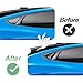 PSLER Side Scoop Louvers Cover for Mach E 2021 2022 2023 2024 2025 Window Visor Cover (Glossy Black)