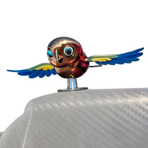 Quorvex Decoración De Casco De Motocicleta | Dinámico Realista Resistente Al Clima - De Pájaro para Casco De Motocicleta | para Viajes Turismo Conducción Excursiones Desplazamientos Coche Moto Camión