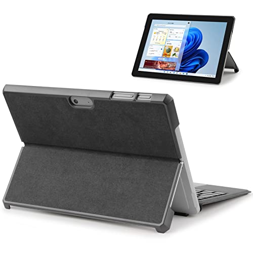 Qcoswa Slim Lightweight Case for Microsoft Surface Go 3 2021 / Surface Go 2 2020 / Surface Go 2018,Surface Go 3/ Go 2/ Go [10.5-inch] Hard Protective Cover,Compatible with Type Cover Keyboard(Grey)