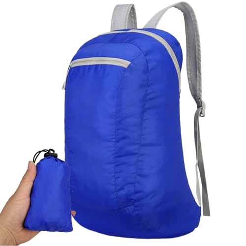 Genérico Mochila Ligera | Mochila Impermeable Plegable - Bolsa Ligera Transpirable con Correas Acolchadas para Universidad Viajes Camping Ciclismo