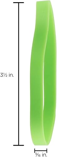 Miniatura 2 de JAM PAPER Bandas de goma duraderas, tamaño 64, bandas de goma multiusos verdes, 100paquete