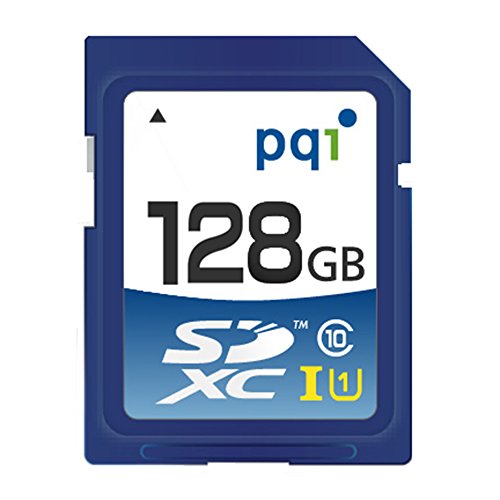 PQI SD10U11-128 Memoria Flash 128 GB SDXC Clase 10 - Tarjeta de Memoria (128 GB, SDXC, Clase 10, Azul)