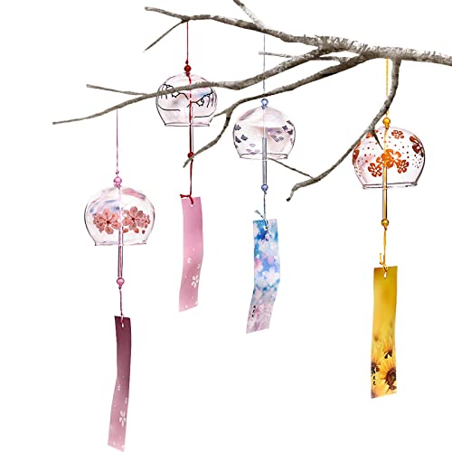 Campanello Eolico Giapponese In Vetro - Design Pesce Rosso Edo Furin, Per Esterno E Decorazione - Foto 13