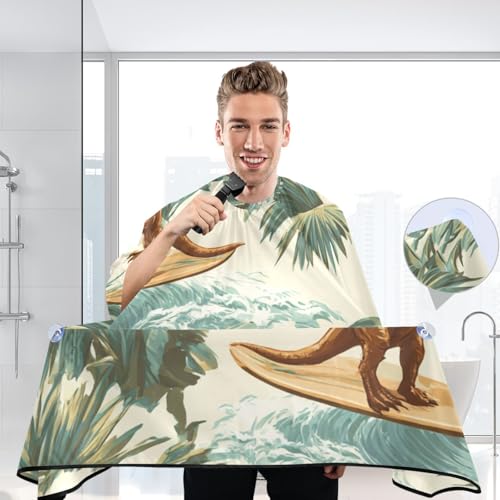 Capa de barbería impermeable para corte de cabello 55 x 65 pulg miniatura 7
