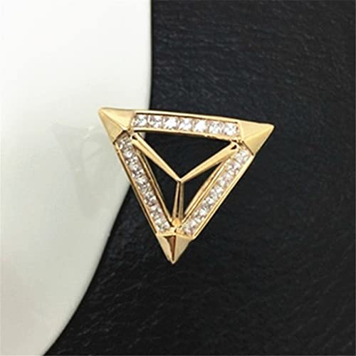 Broches Triangulares con Diamantes de imitación, Broche para Bufanda de Seda, Accesorios de joyería, Chal, Anillo, Soporte de Clip, Hebilla tricíclica para Bufanda