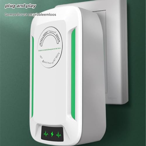 Power Saver -apparaat - Energie -efficiëntiebox voor lagere elektriciteitsrekeningen | Smart Home Electricity Saving Gadget, Voltage Regulator & Surge Protector, Eco Power Optimization for Appliances - Afbeelding 7