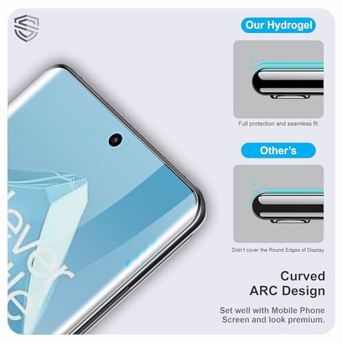 Image of TPU hydrogel Edge to Edge Screen Protector Guard For OnePlus 12R and Honor X9b (6.78 Inch) With Installation Kit | Fingerprint Compatible | Edge to Edge Coverage