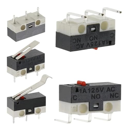 Micro interrupteur fin de course SPDT et levier à rouleau pour PCB, lot de 100 - 2