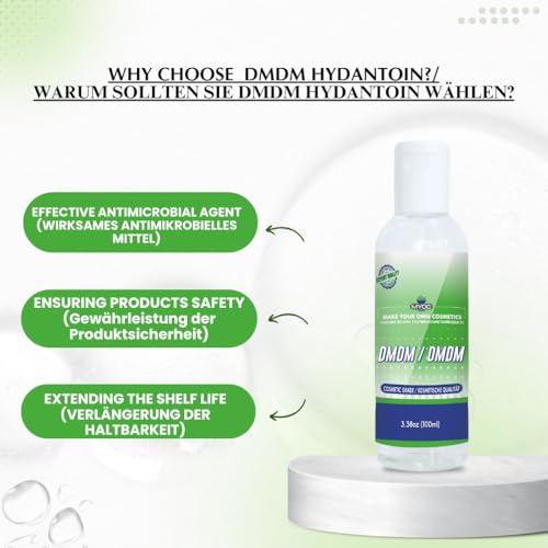 Myoc DMDM hydantoin (100 ml) Odorless, white crystalline substance, Preservative in cosmetics and personal care products| Cream, lotion, moisturizer make up foundations – Bild 6