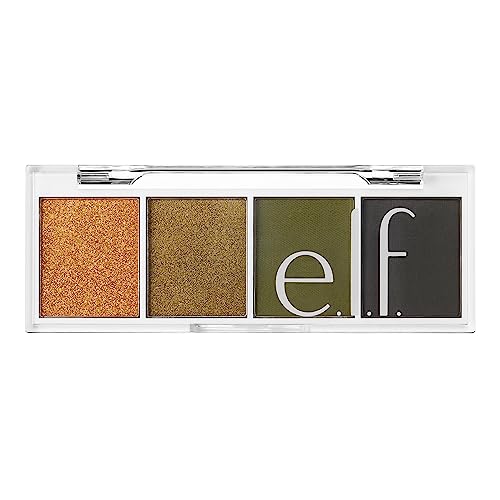 Image of e.l.f. Bite-Size Eyeshadow, Ultra-Pigmented Eye Makeup Quad, 4 Matte & Shimmer Shades, Creamy & Blendable Powder, Hot Jalapeno, 0.12 Oz