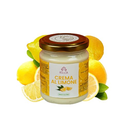 RACILIA Crema de Limón Siciliano - Crema para Untar de Limón - 190g